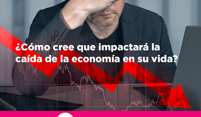 Resultados encuesta caída de la economía